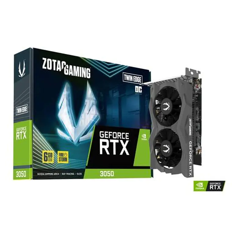 Tarjeta de Video ZOTAC GAMING Nvidia GeForce RTX 3050 Twin Edge OC 6GB GDDR6 96-bit 1