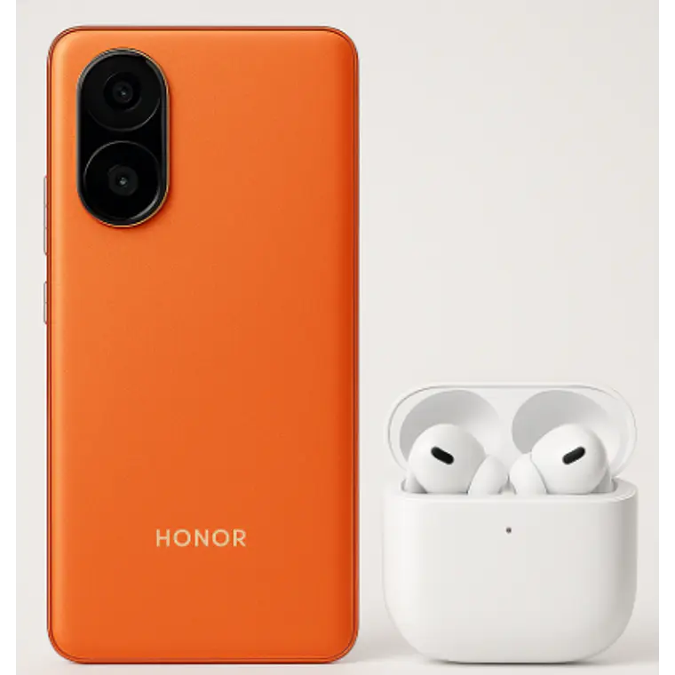 Smartphone Honor 600 y Audífonos inalámbricos Earbuds 2 Pro - Naranja 1