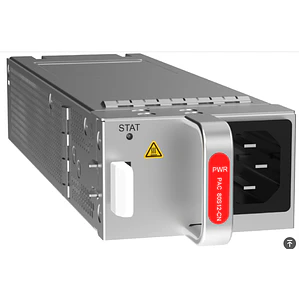 Módulo de alimentación de CA de 80 W, carcasa de 66 mm de ancho, de izquierda a derecha.