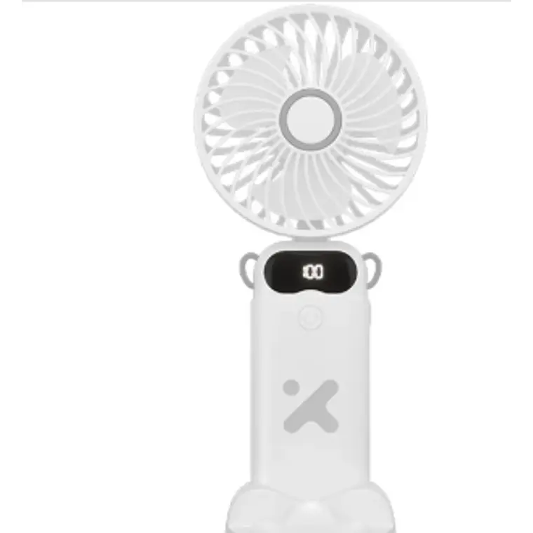 Ventilador Recargable, 6 velocidades, 37 h, Pantalla Led, USB-C - Xtech  1