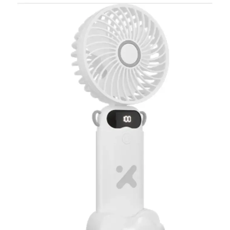 Ventilador Recargable, 6 velocidades, 37 h, Pantalla Led, USB-C - Xtech  2