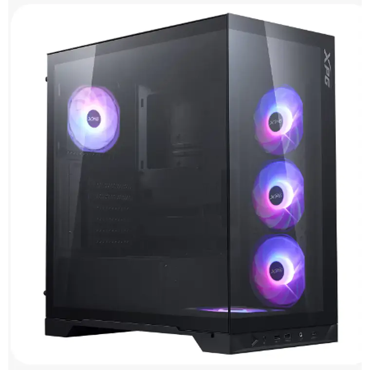 Gabinete Gamer XPG Invader X BTF (ATX, Vidrio Templado, 5 Ventiladores ARGB, Negro) 1