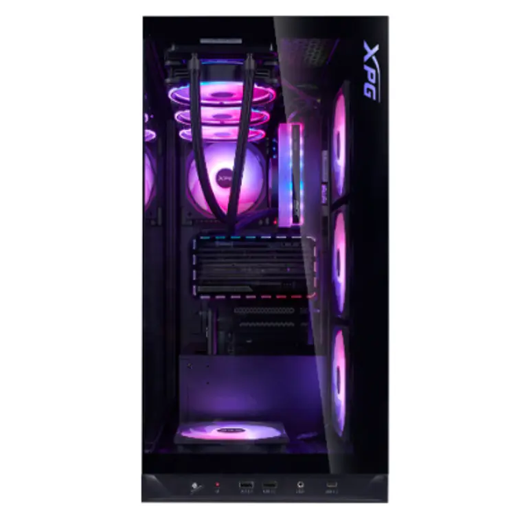Gabinete Gamer XPG Invader X BTF (ATX, Vidrio Templado, 5 Ventiladores ARGB, Negro) 2