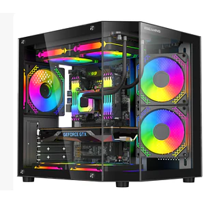 Gabinete Gamer Esgaming Rebel - Negro 