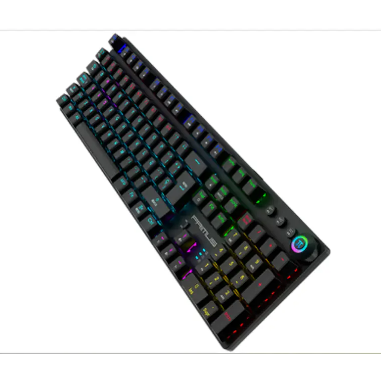 Teclado Gamer Mecánico Inalámbrico RGB, USB-C, Negro 4