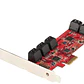 Tarjeta controladora e interfaz de almacenamiento avanzado SATA PCIe Card Controller Card 10 Ports - Miniatura 1