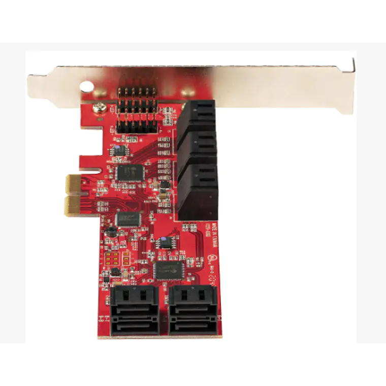 Tarjeta controladora e interfaz de almacenamiento avanzado SATA PCIe Card Controller Card 10 Ports 4