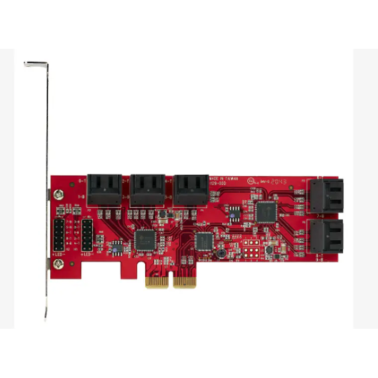 Tarjeta controladora e interfaz de almacenamiento avanzado SATA PCIe Card Controller Card 10 Ports 6