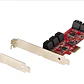 Tarjeta controladora e interfaz de almacenamiento avanzado SATA PCIe Card Controller Card 10 Ports - Miniatura 10