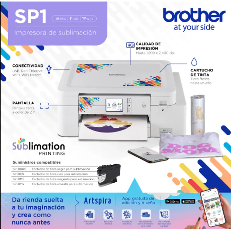 Impresora Sublimacion Brother SP1CL 4