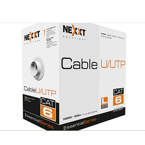 Cable UTP Cat6 para exteriores Nexxt Solutions NEB-UTP6OUTBK, 305m2, 24 AWG, CMX, Negro