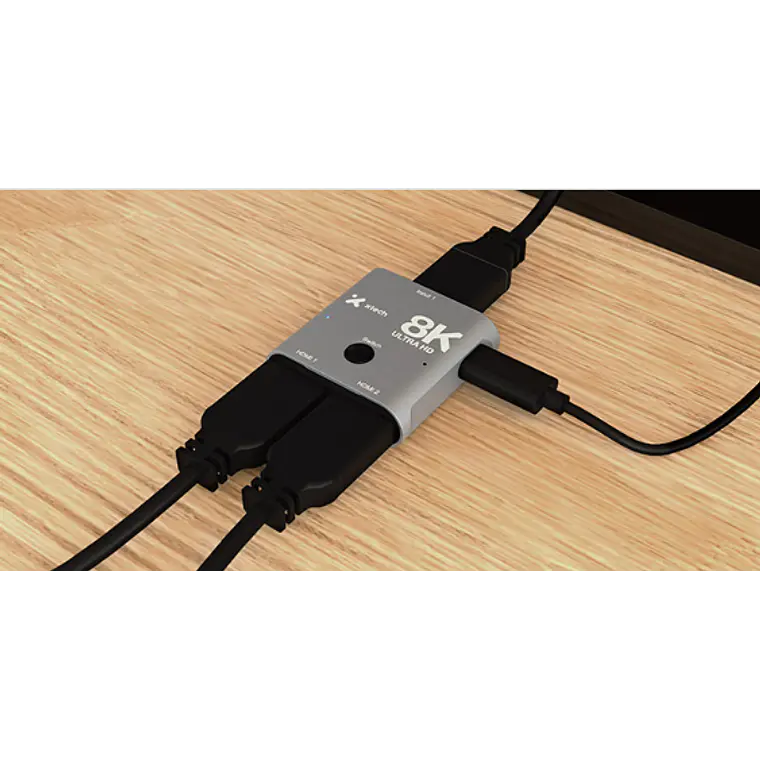 Conmutador Bidireccional HDMI 2.1 8K de 2 Puertos Splitter / Selector 4