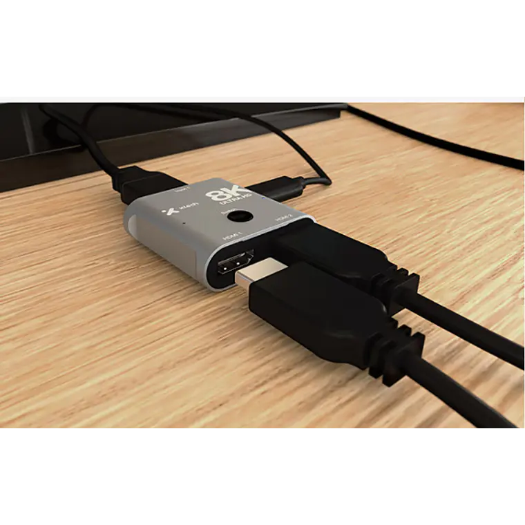 Conmutador Bidireccional HDMI 2.1 8K de 2 Puertos Splitter / Selector 5