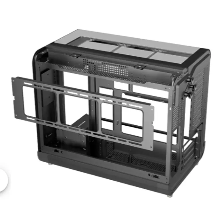 Gabinete Gamer EsGaming XPH BLACK (Micro ATX, Vidrio Templado, 7 Ventiladores ARGB, Negro) 6
