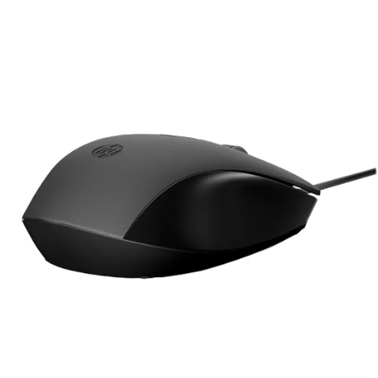Mouse óptico Alámbrico HP 150 (USB, 1600dpi, Negro) 1