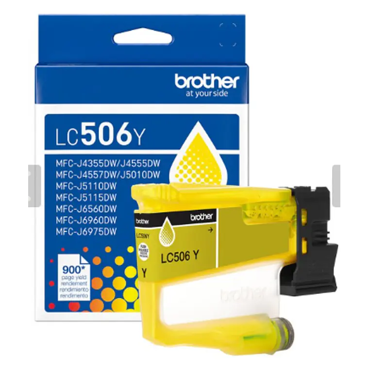 Cartucho de Tinta Brother, color Amarillo 1
