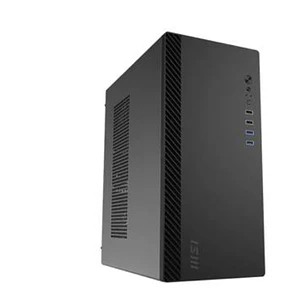 Gabinete MSI Pro Shield M100P, 1 ventilador trasero, Mid Tower, Negro