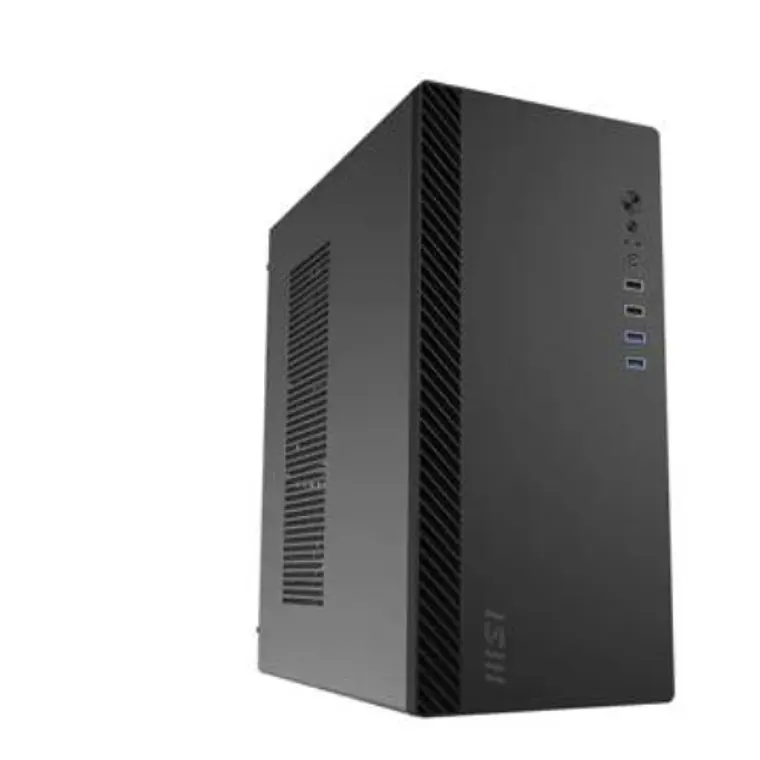 Gabinete MSI Pro Shield M100P, 1 ventilador trasero, Mid Tower, Negro 1