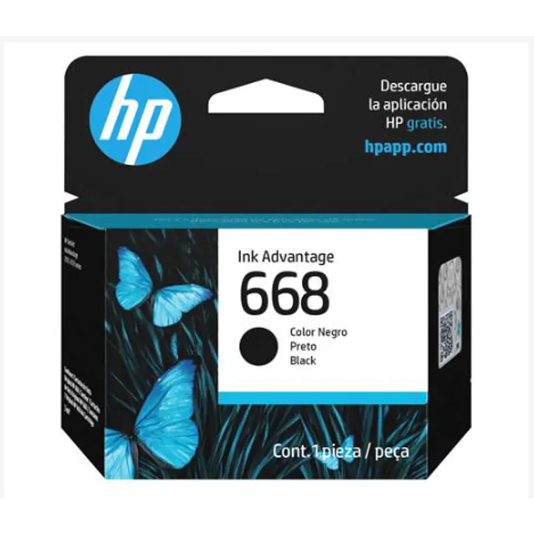 Cartucho de Tinta HP, Color Negro 1