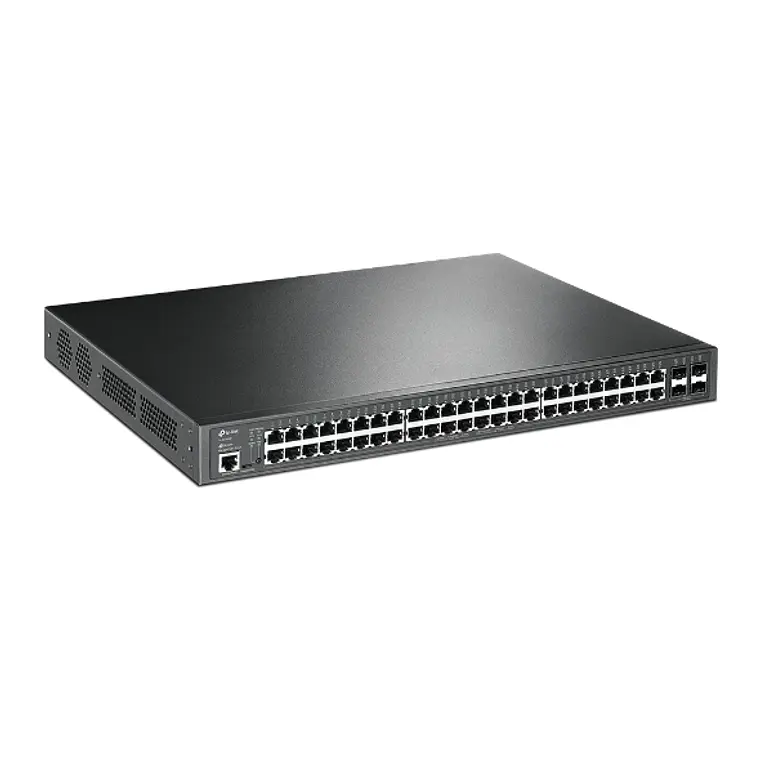 Switch 52 puertos Administrado PoE+ TP-Link 384W Montaje en Rack TL-SG3452P 3