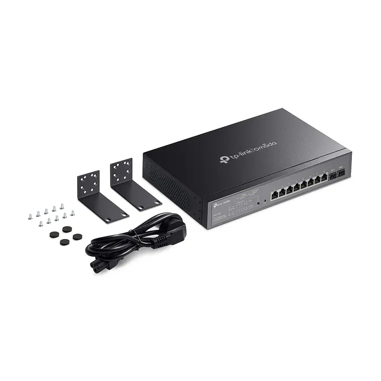 Switch 10 puertos Administrado PoE+ TP-Link 150W Omada SG2210MP 6