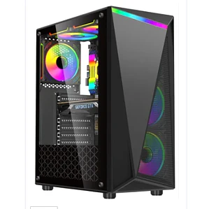 Gabinete Gamer ATX Negro con Vidrio Templado U09 