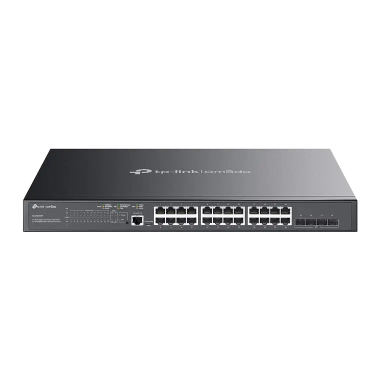 Switch 24 puertos Administrado PoE+ TP-Link 384W 10G SFP+ SG3428XMP 1