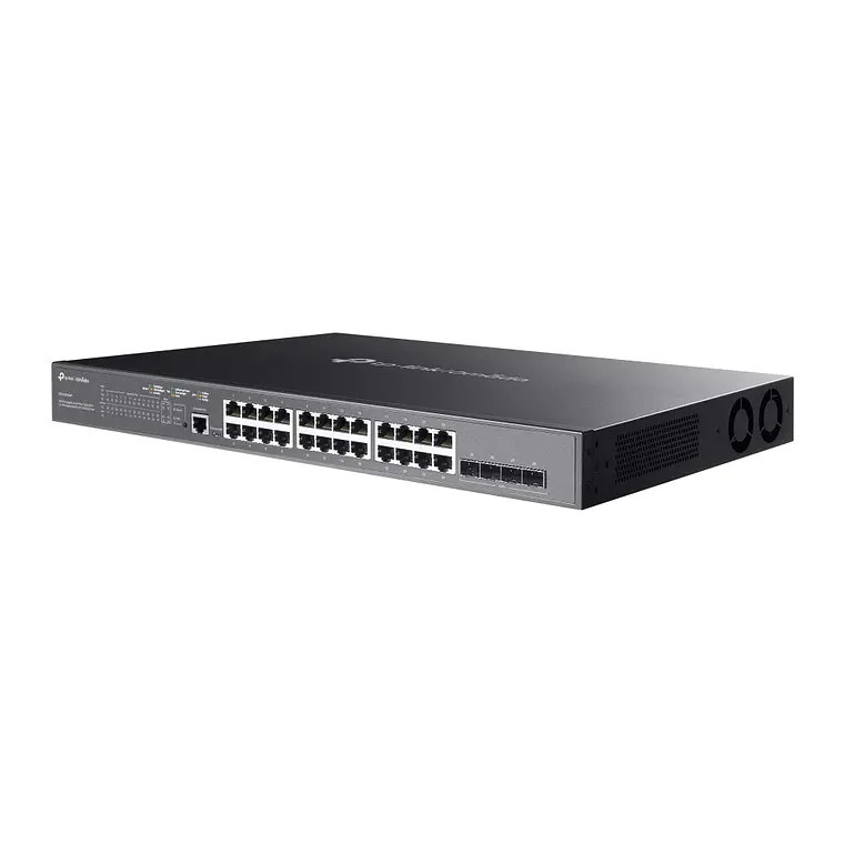 Switch 24 puertos Administrado PoE+ TP-Link 384W 10G SFP+ SG3428XMP 3