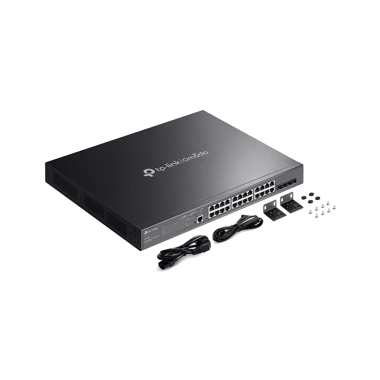Switch 24 puertos Administrado PoE+ TP-Link 384W Omada SG3428MP 6