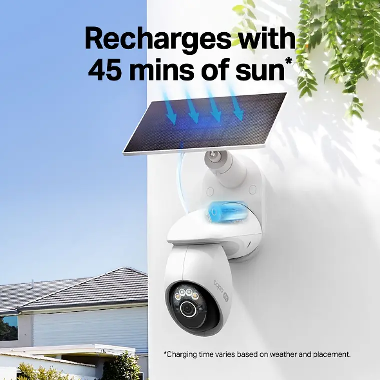 Cámara de Vigilancia Wi-Fi 4K Solar con Batería TP-Link Tapo C660 KIT 4