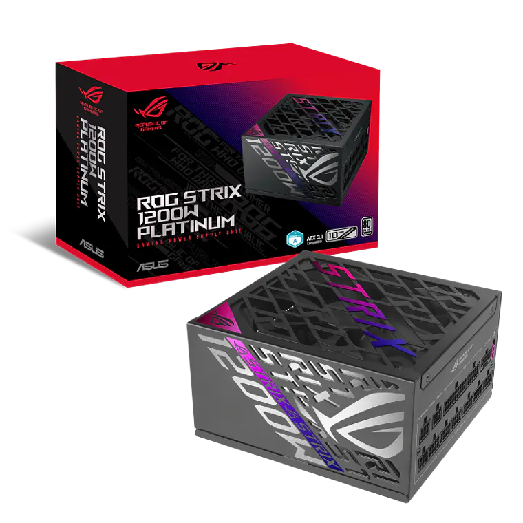 Fuente de poder 1200W ROG Strix Platinum ATX 3.1 80+ Platinum 1