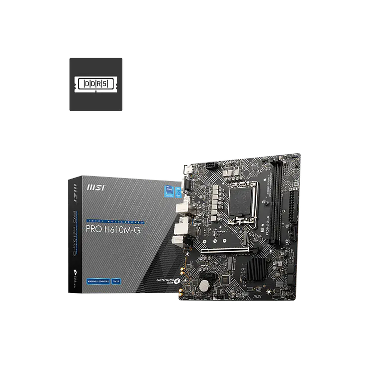 Placa Madre MSI Pro H610M-G (LGA 1700, DDR5, PCIe 4.0) 1