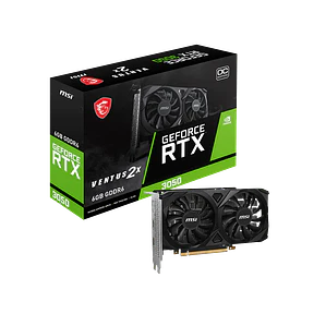 Tarjeta de Video MSI GeForce RTX 3050 VENTUS 2X 6G OC (6GB GDDR6, Dual Fan)
