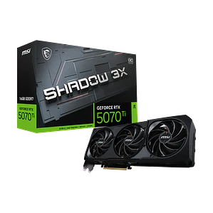 Tarjeta de video MSI GeForce RTX 5070 Ti 16G SHADOW 3X OC (16GB GDDR7, Triple Fan)