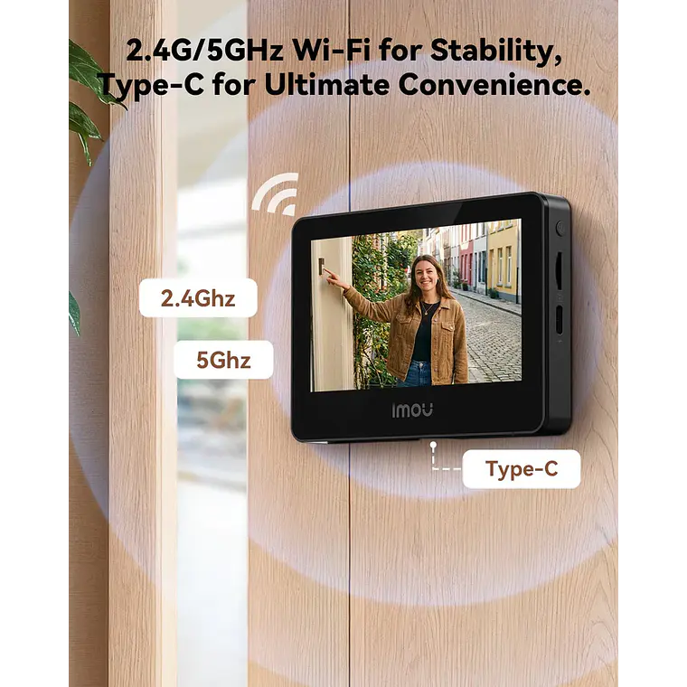 Mirilla Digital de Puerta 5MP 3K Imou VD1 Wi-Fi Doble Banda 4.3