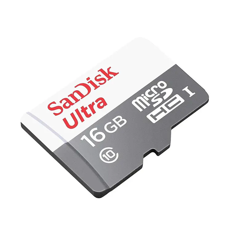 Memoria SanDisk Micro SDHC UHS-I U1 de 16 GB, clase 10, Incluye adaptador SD. 3