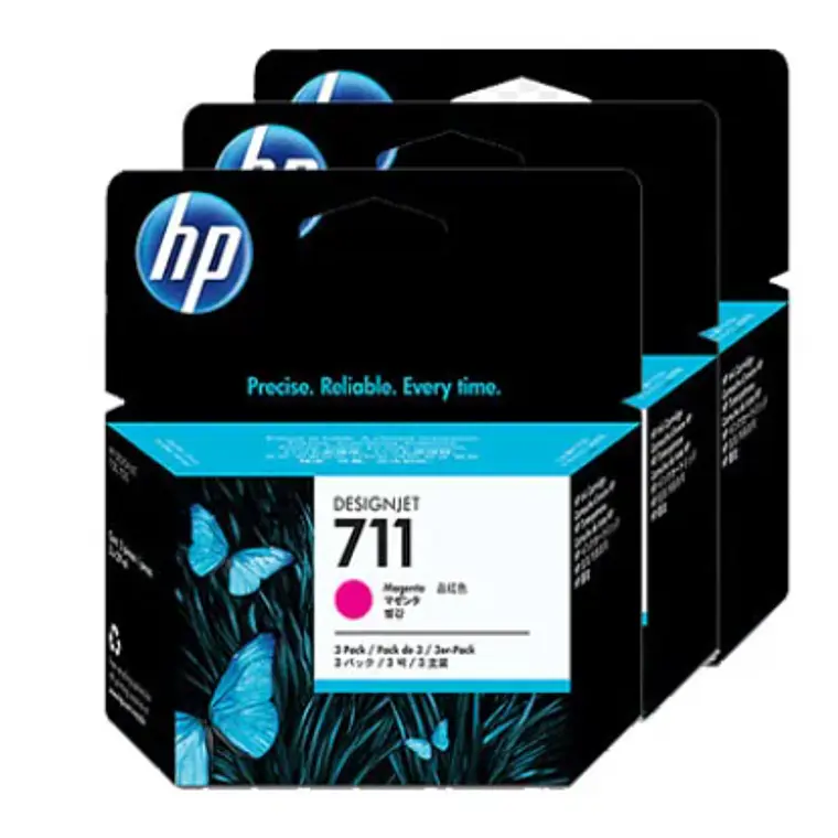 Pack 3 Cartuchos de Tinta HP 711 Magenta 29 ml (CZ135A) 1