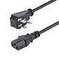 Cable de Alimentación 1.8m NEMA 5-15P a C13 Plano 10A 125V PXTF1016 - Miniatura 1