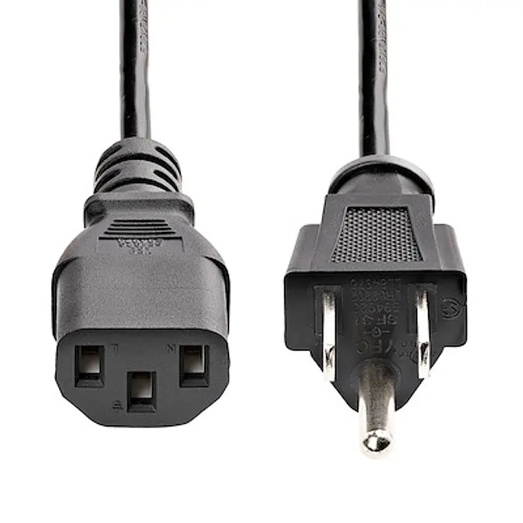 Cable de Alimentación 1,8m NEMA 5-15P a C13 10A 125V PXT101 2