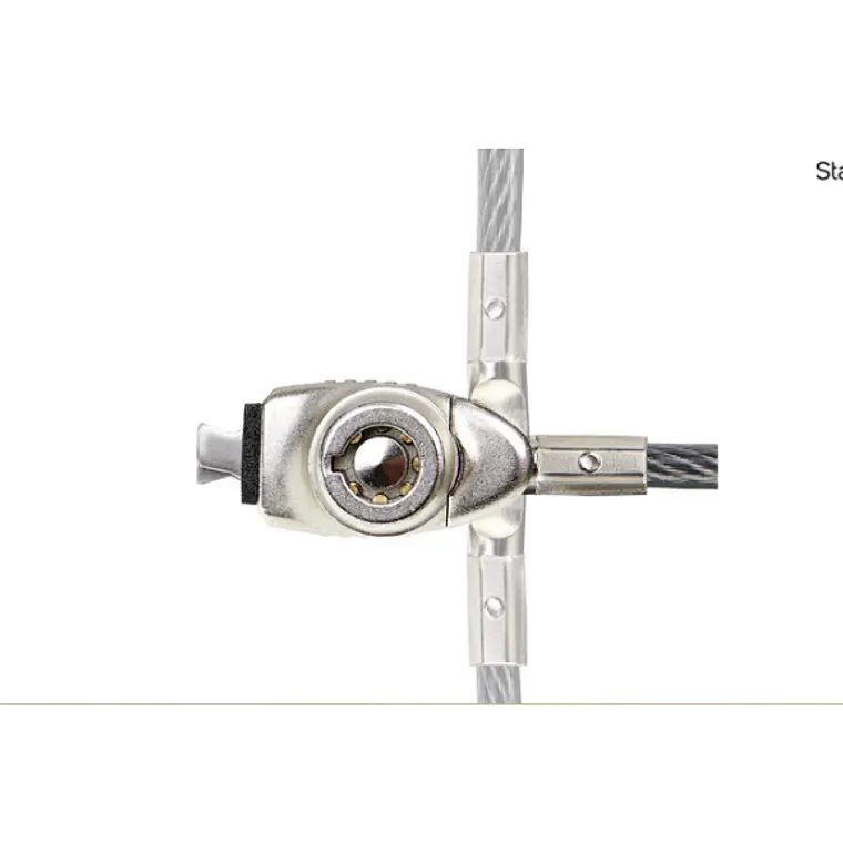 Candado de Seguridad para Notebook Cable de Acero Llave Estándar/Noble 2m 3