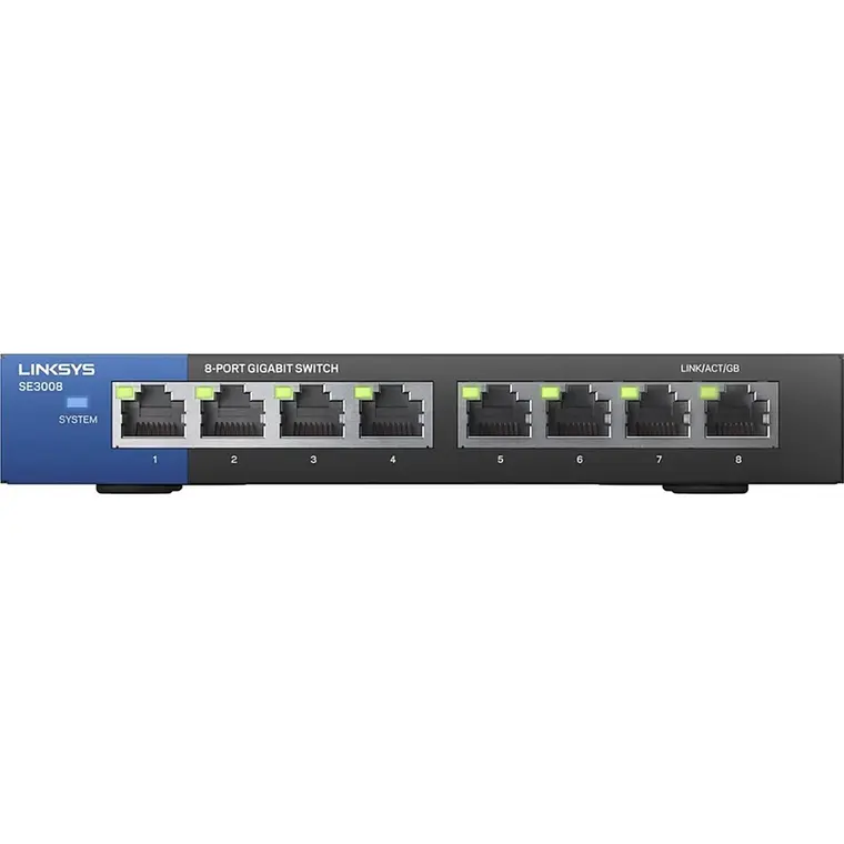 Switch 8 Puertos Linksys SE3008 Gigabit No Administrable 5