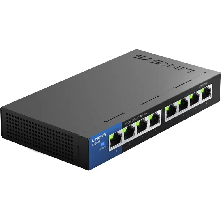 Switch 8 Puertos Linksys SE3008 Gigabit No Administrable 1