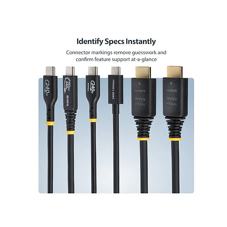 Cable HDMI 2.1 8K 60Hz / 4K 120Hz Certificado 48Gbps StarTech.com 3m 5