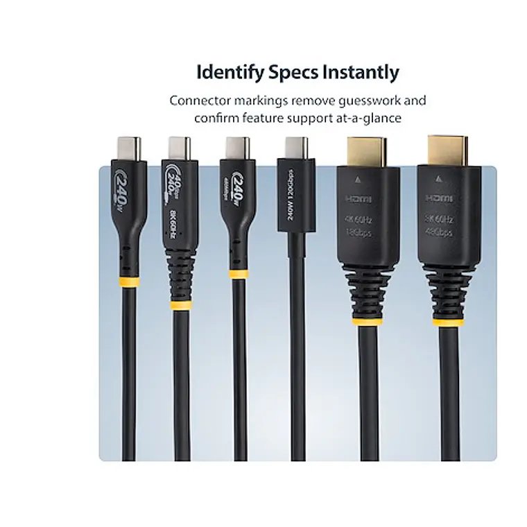 Cable HDMI 2.1 8K 60Hz / 4K 120Hz Certificado 48Gbps StarTech.com 2m 4