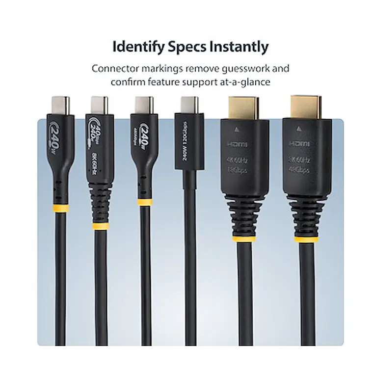Cable HDMI 2.1 8K 60Hz / 4K 120Hz Certificado 48Gbps StarTech.com 1m 4