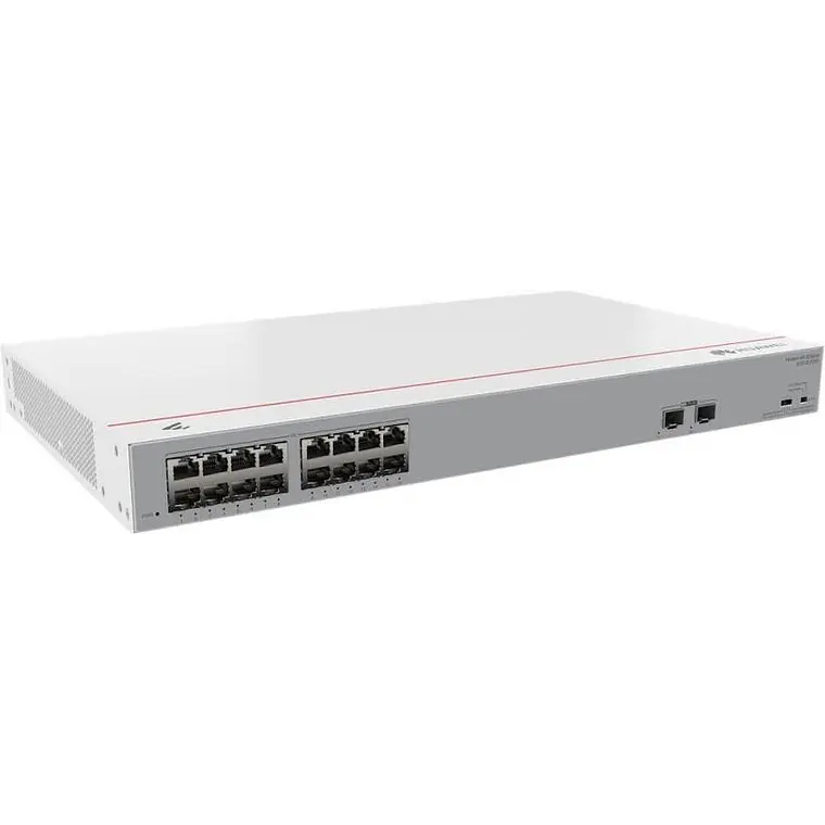 Switch 16 Puertos Huawei S110-16LP2SR Gigabit PoE+ Fanless Rack 1U 1