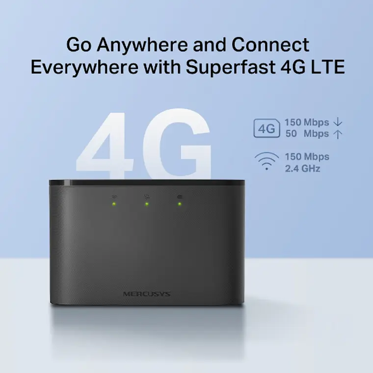 Router Wi-Fi Portátil 4G LTE Mercusys MT110 150 Mbps 4