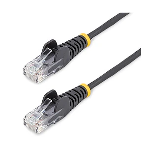 Cable de Red Ethernet CAT6 Delgado LSZH 28AWG Snagless 100W PoE 15m StarTech.com Negro