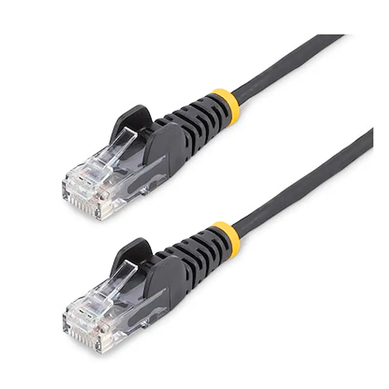 Cable de Red Ethernet CAT6 Delgado LSZH 28AWG Snagless 100W PoE 15m StarTech.com Negro 1