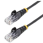 Cable de Red Ethernet CAT6 Delgado LSZH 28AWG Snagless 100W PoE 15m StarTech.com Negro - Miniatura 1